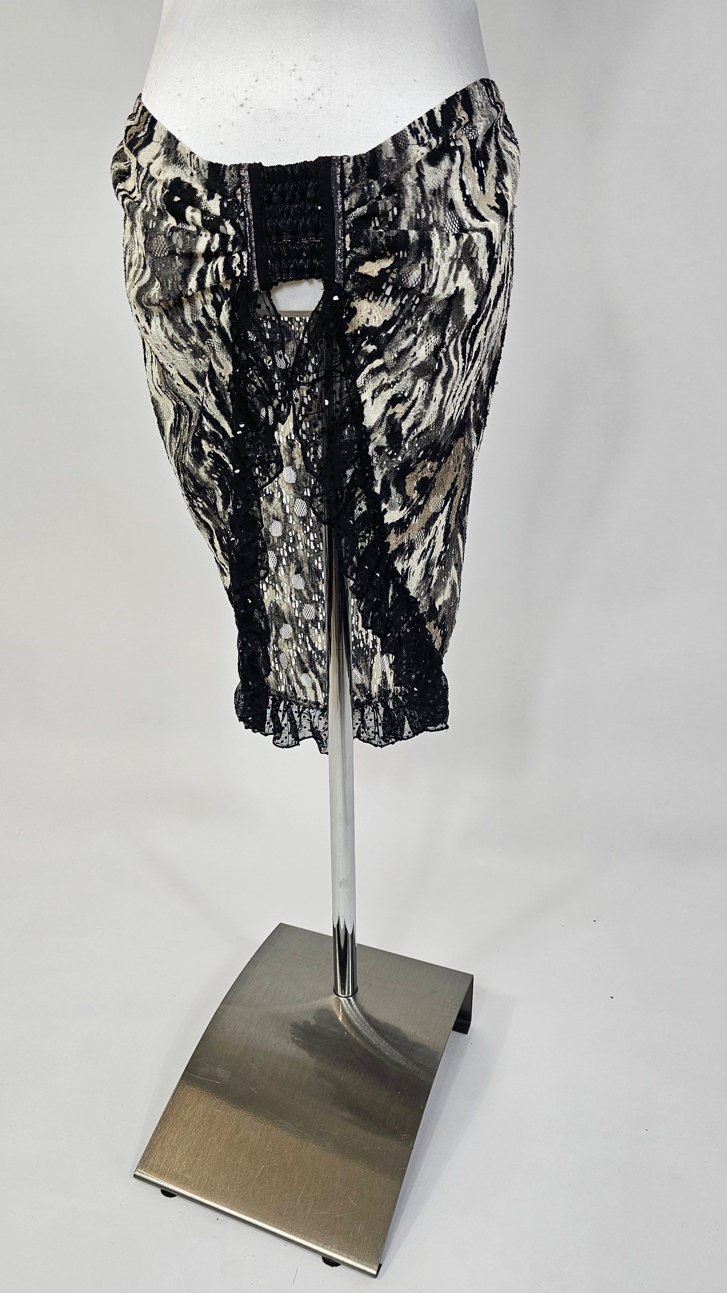Flexi SCARF LACE Black/White