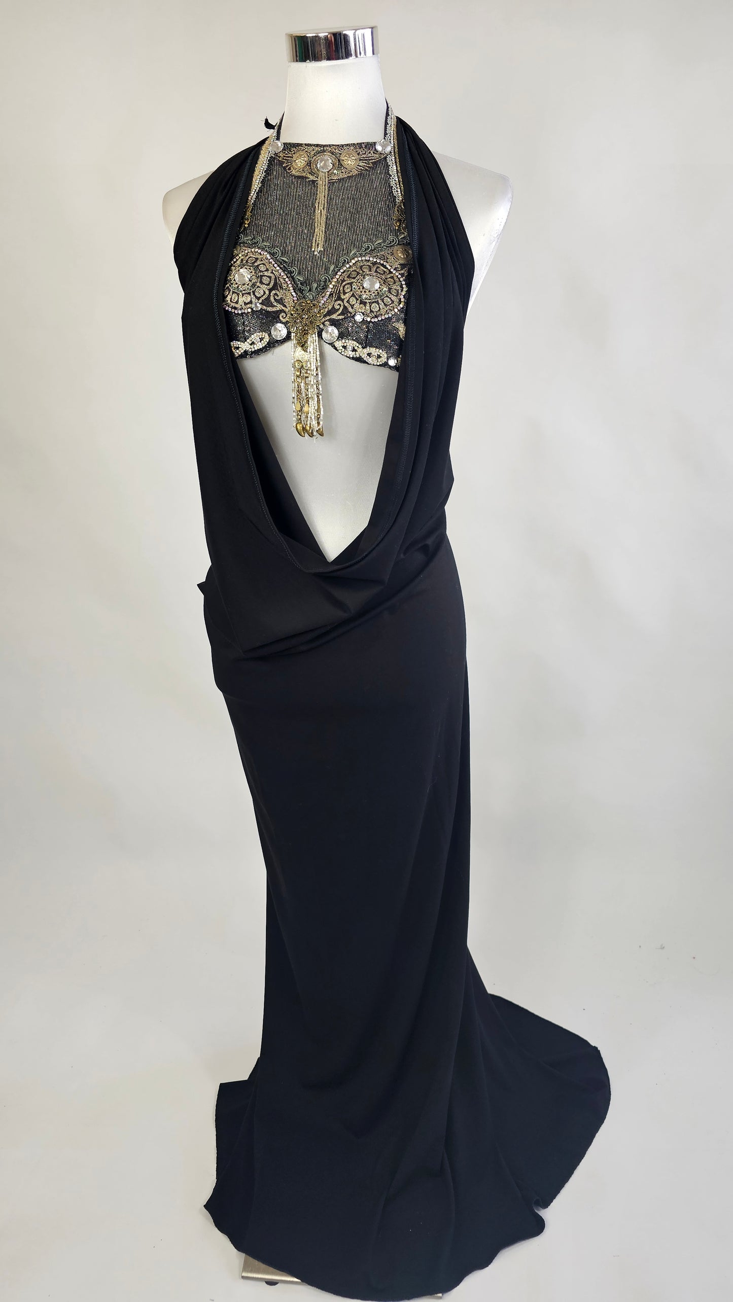 Waterfall Dress Basic Black