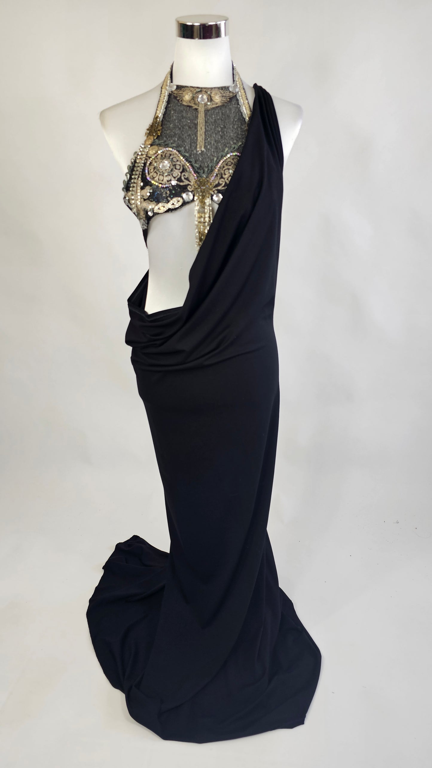 Waterfall Dress Basic Black