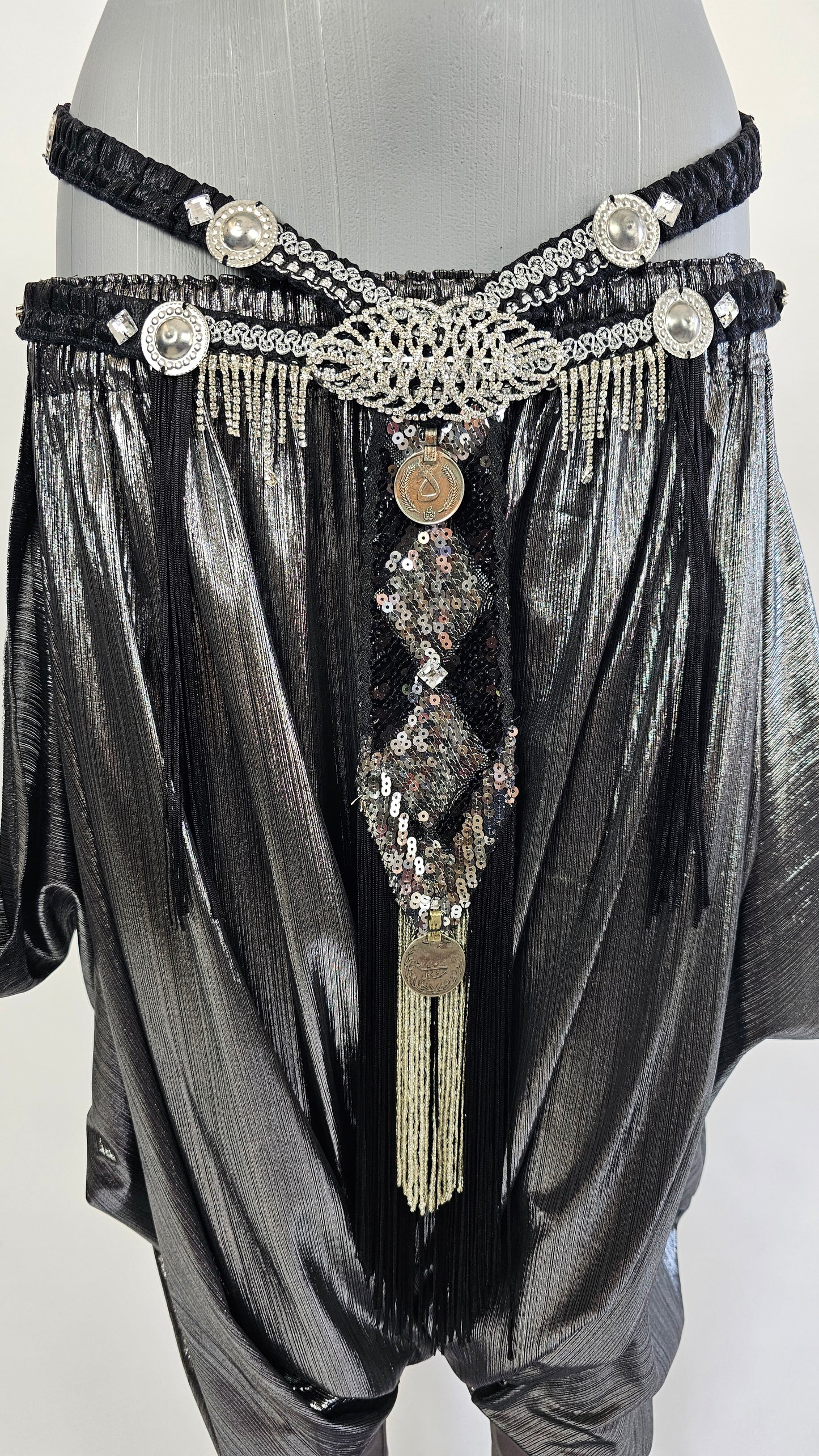 Flexi Belt Double BLACK/SILVER