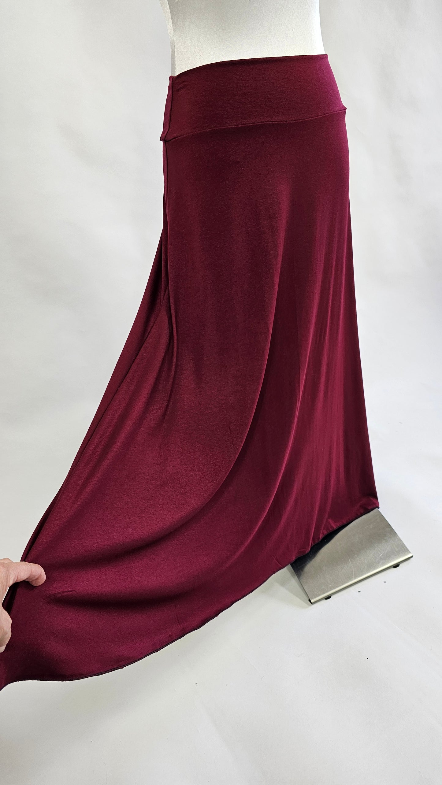 7/8 Layering Skirt Burgundy