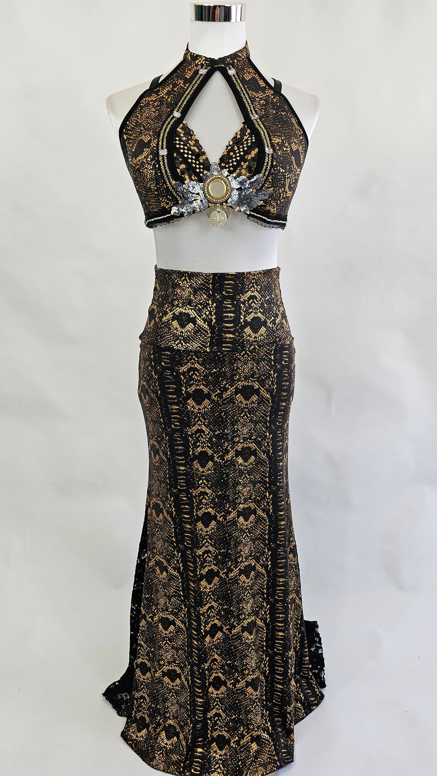 Snake BRA IRENA Black Gold