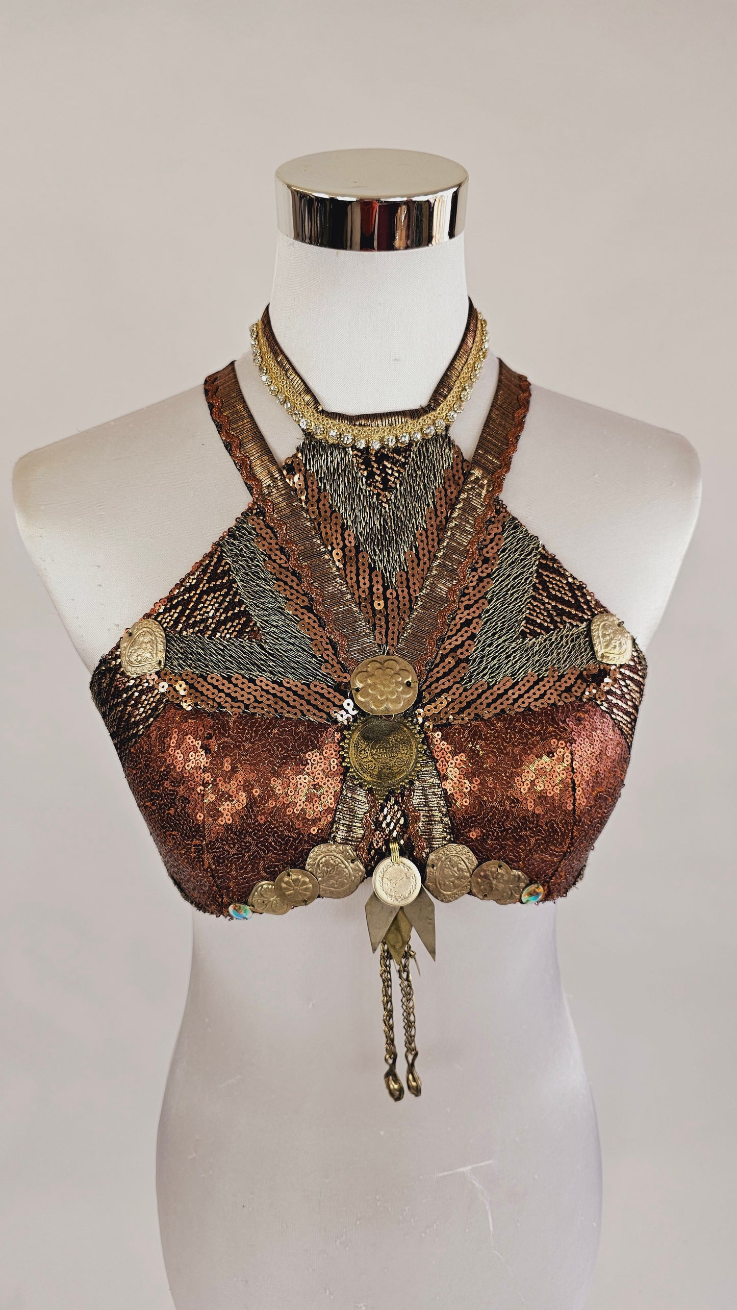 KIKI BRA (Slim) "Assuit/ Copper Metall"