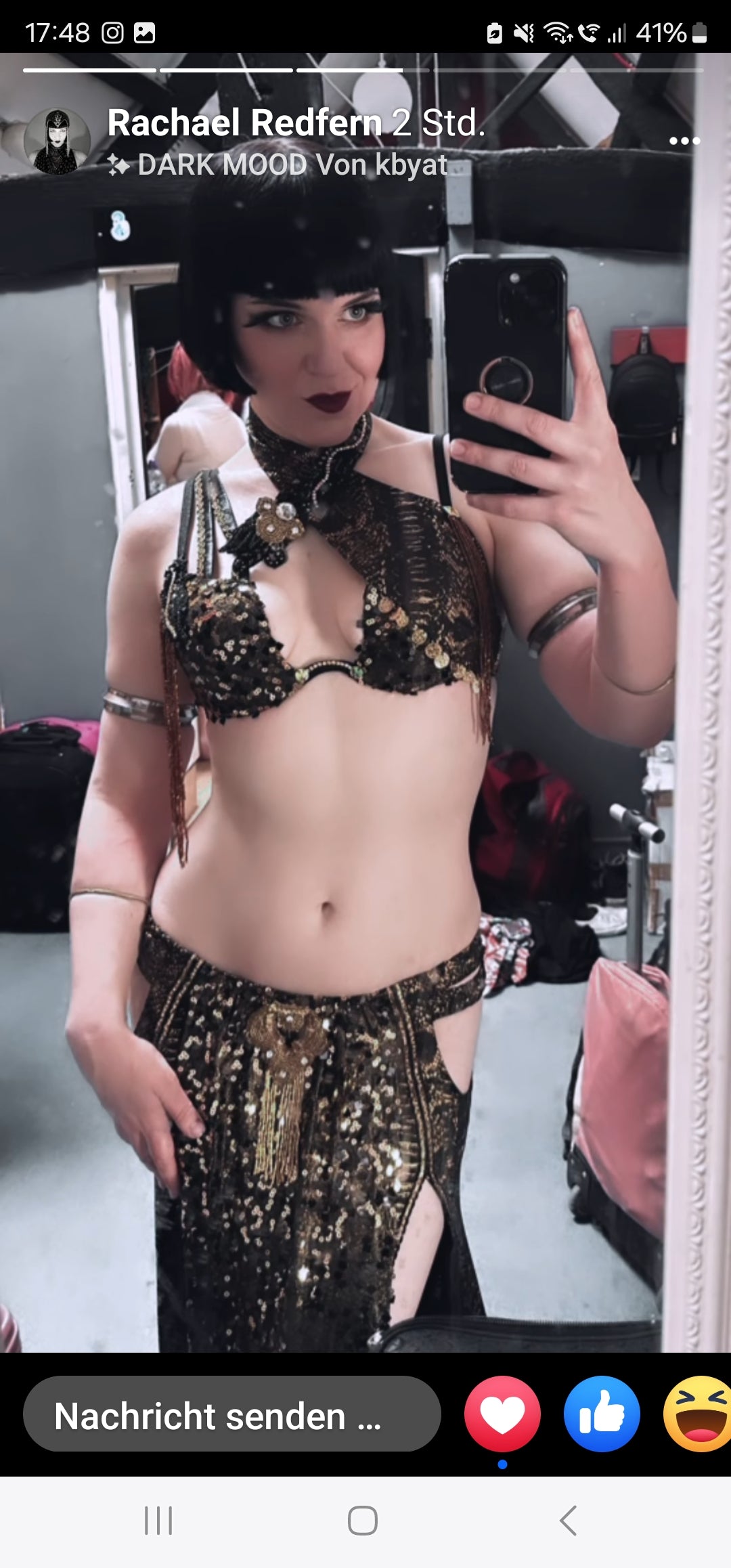 Snake BRA DELUXE Rachael Black Gold
