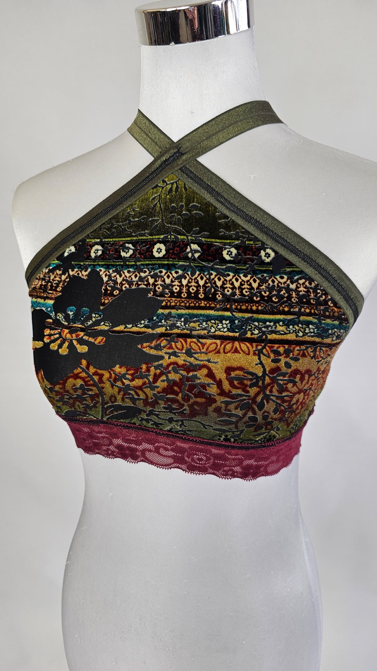 Triangel Top ETHNO GREEN
