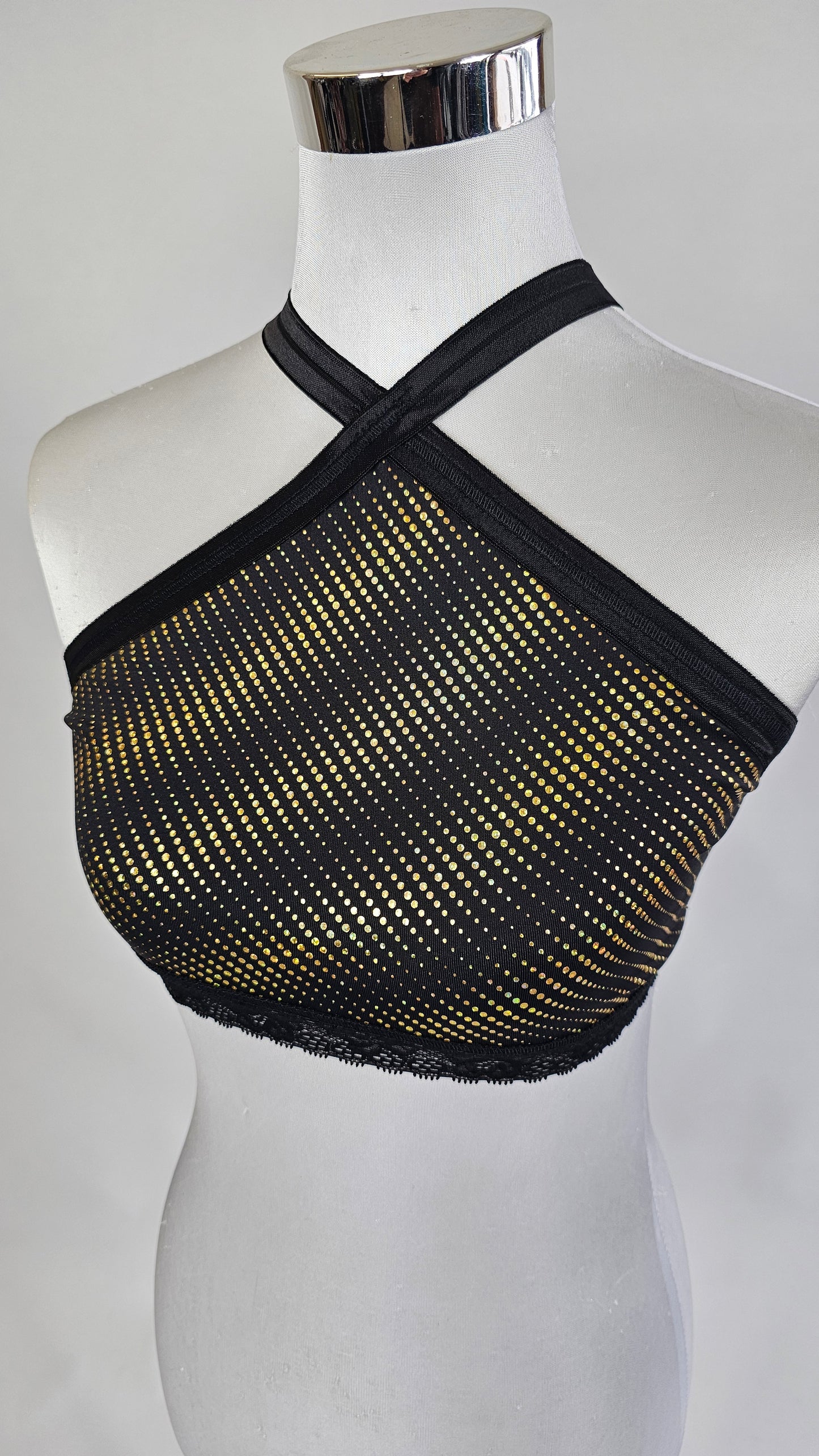 Triangel Top Holo GOLD BLACK