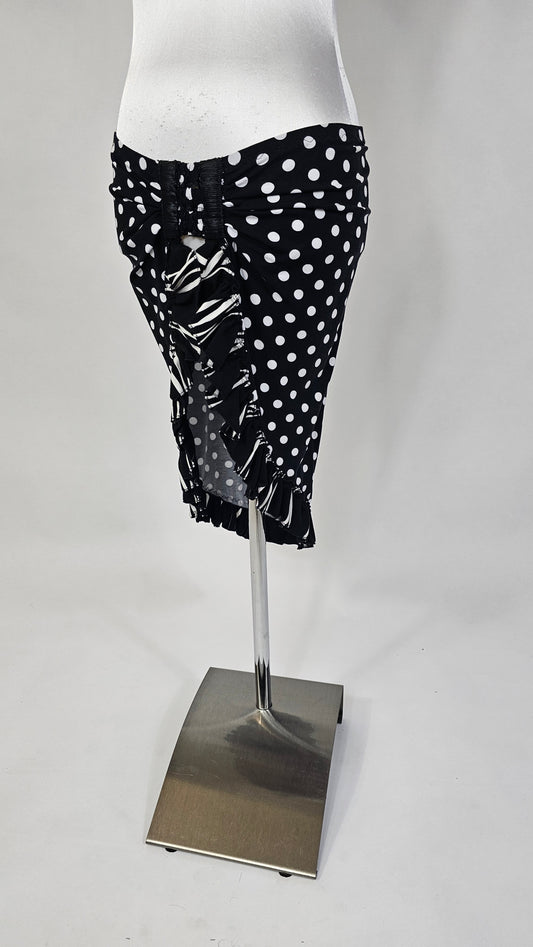 Flexi Scarf Dots Black/White