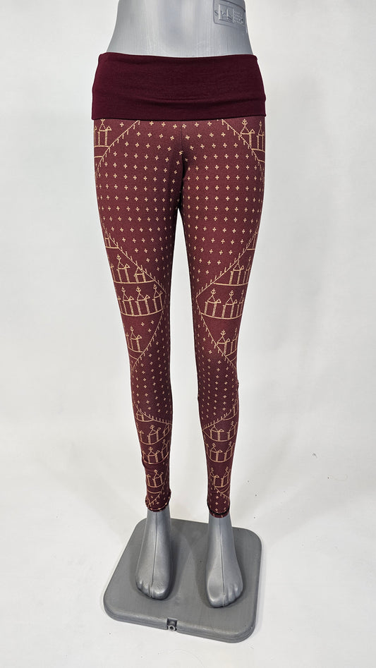 Leggings Assuit Fakejersey Burgundy