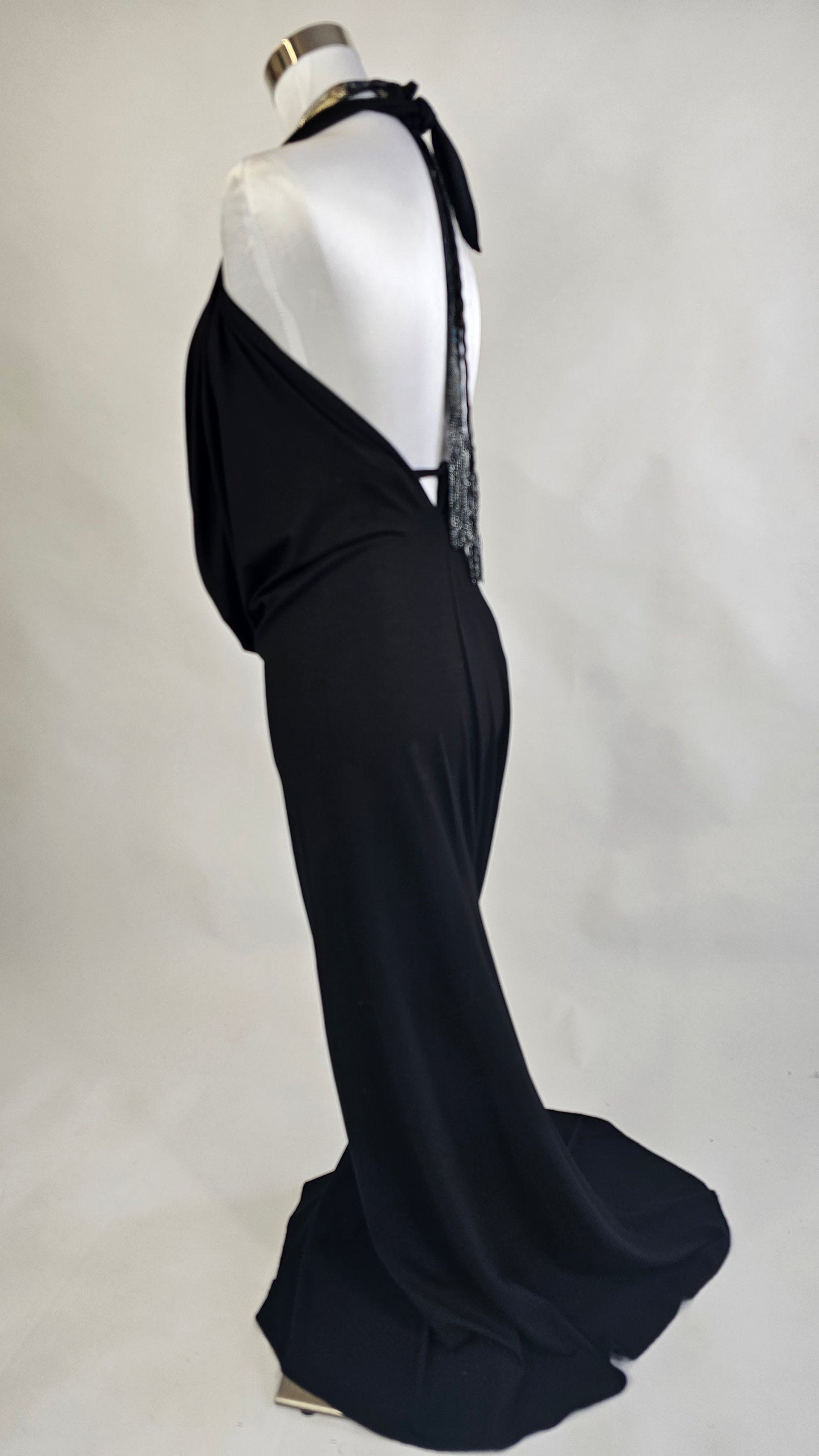 Waterfall Dress Basic Black
