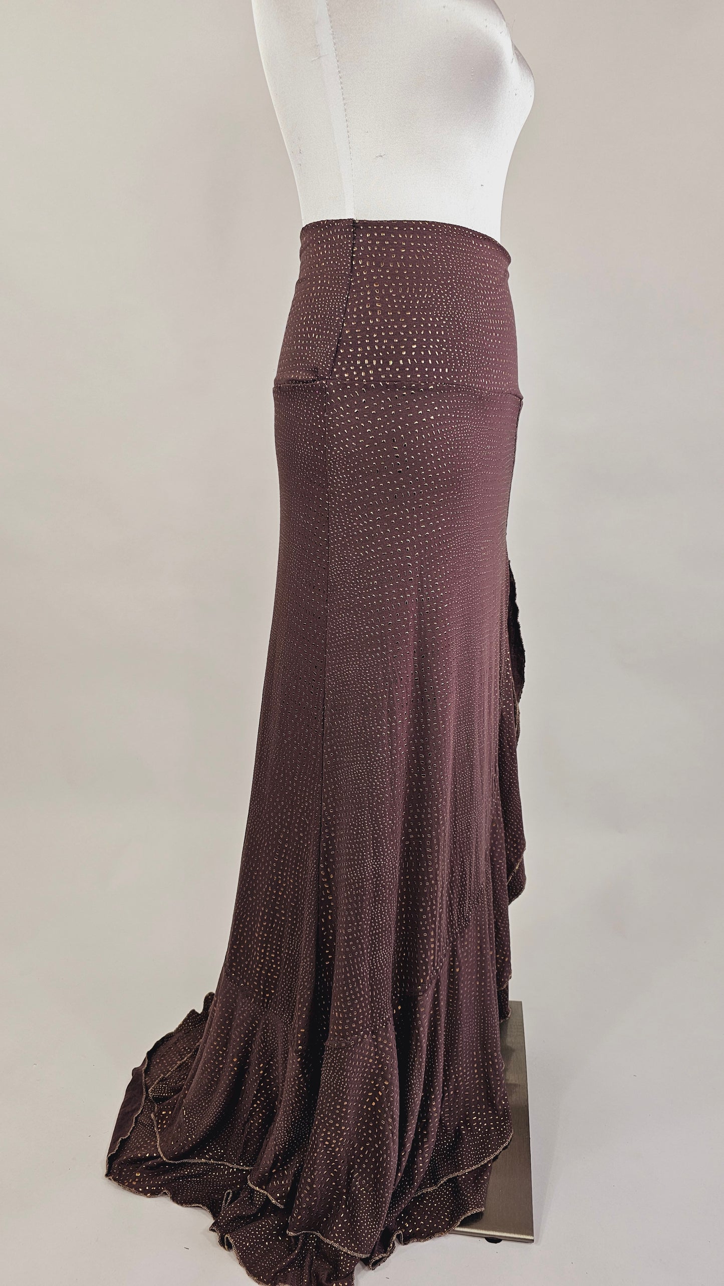 Flamenco Skirt "TAUPE/GOLDDROPS"