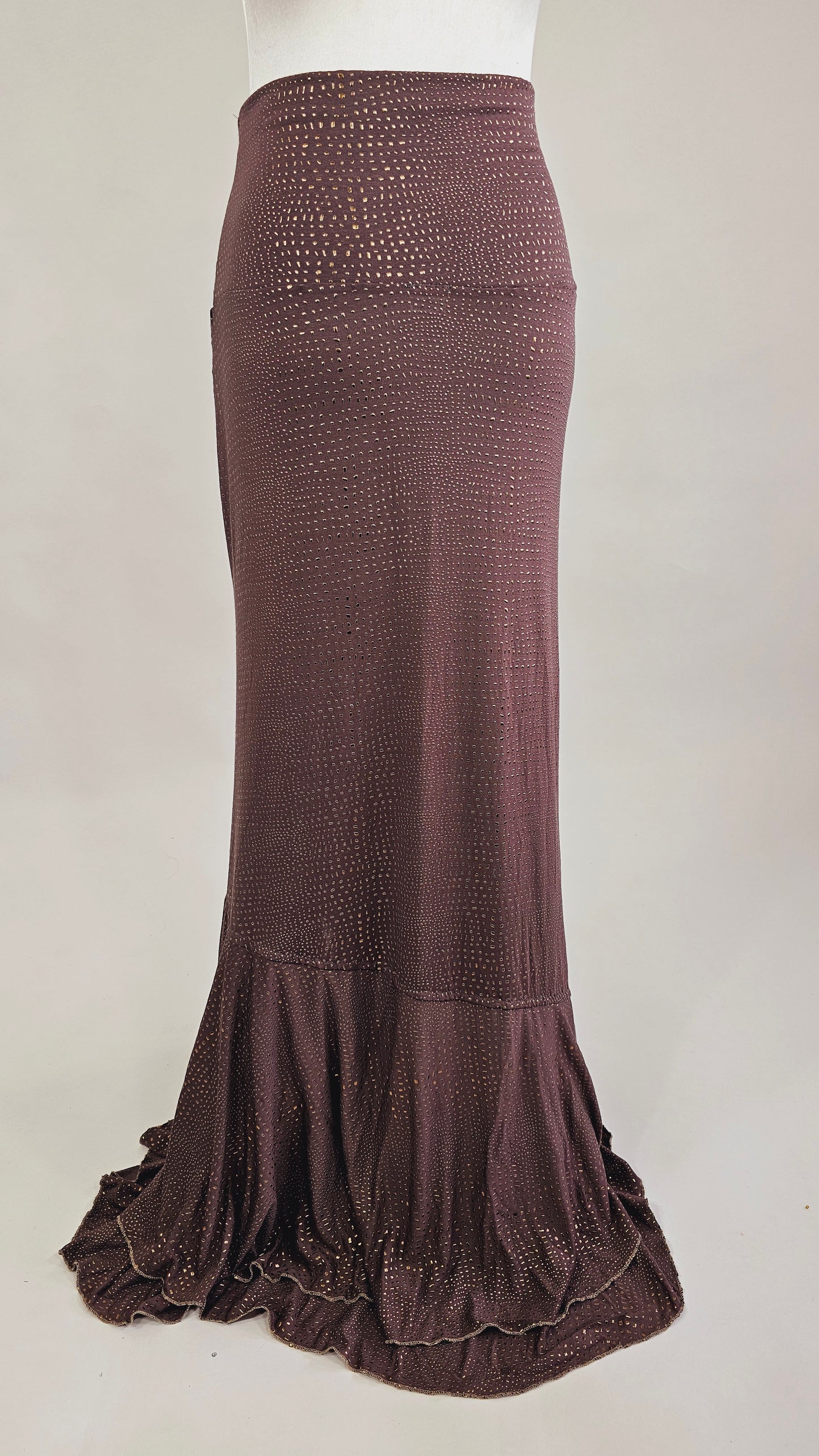 Flamenco Skirt "TAUPE/GOLDDROPS"